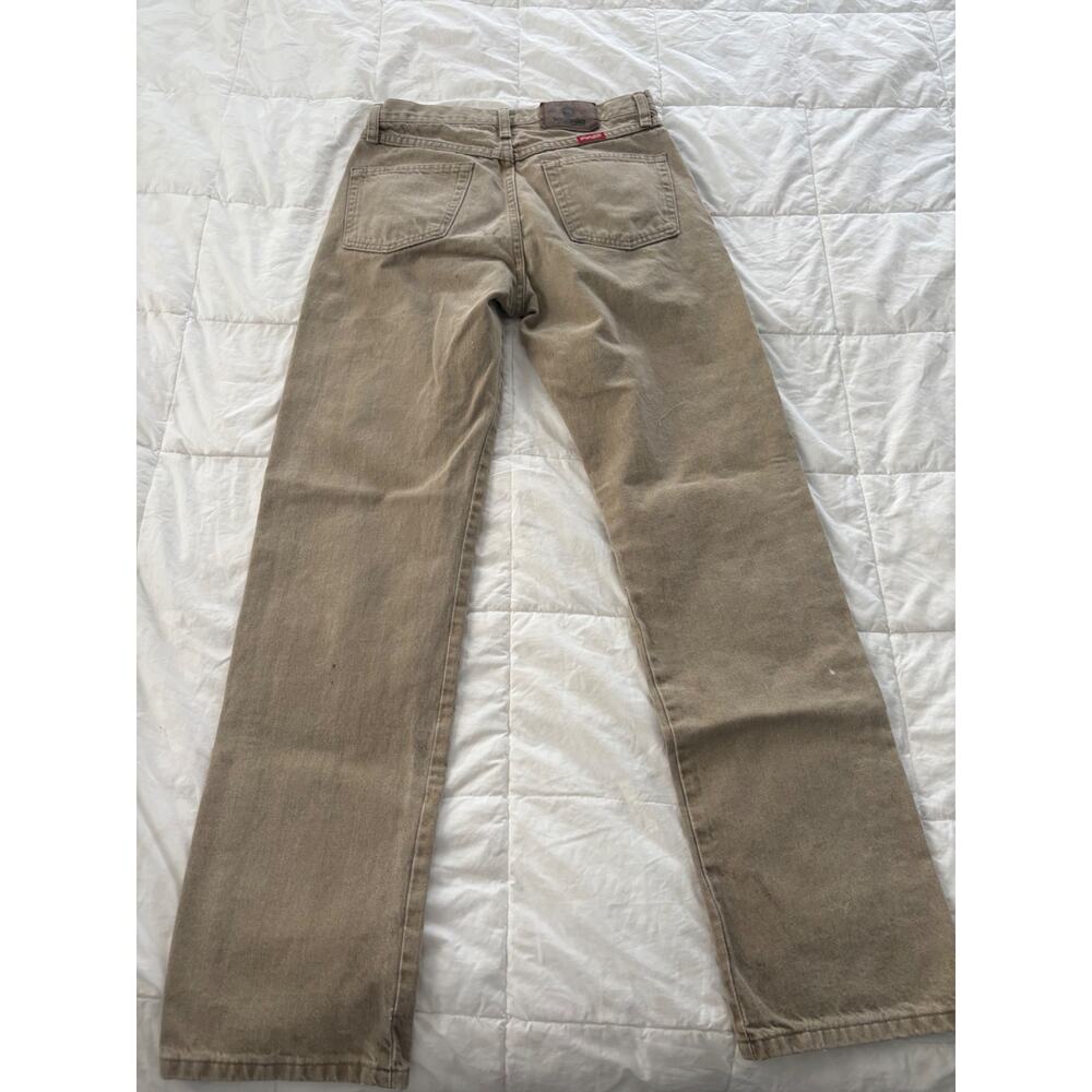 Vintage Wrangler Regular Fit Khaki Jeans 30x32 Straight Leg Workwear